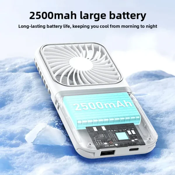 Wearable Neck Hanging Fan, Portable, USB - view 2