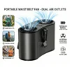 Wearable Outdoor Waist Fan, 10000mah, 10-speed