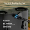 Wearable Outdoor Waist Fan, 10000mah, 10-speed - view 4