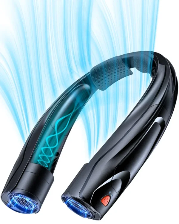 Wearable Rechargeable Neck Fan, 6000mah, Portable