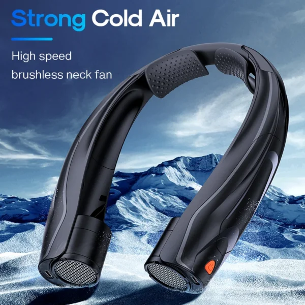 Wearable Rechargeable Neck Fan, 6000mah, Portable - view 2