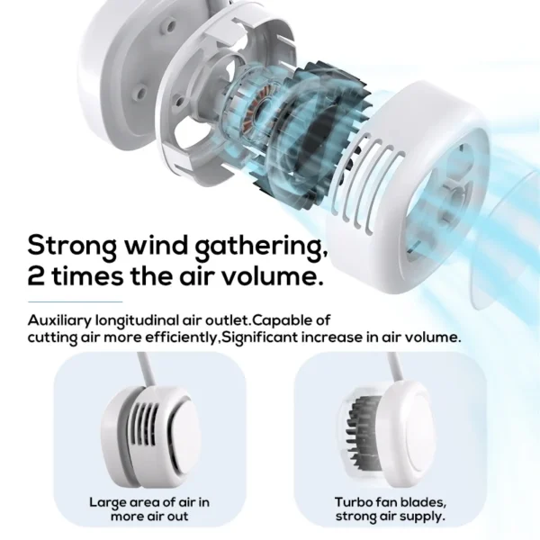 Wearable Summer Cooling Fan, DG01, Portable - view 3
