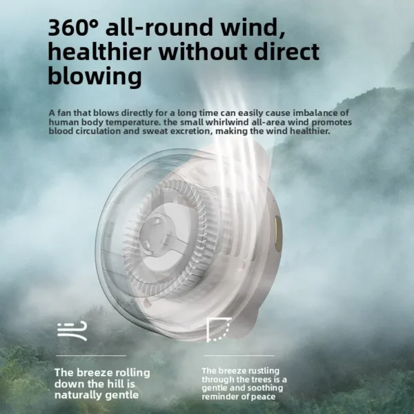 Whirlwind Neck-mounted Clip Fan, MF019, Portable - view 5