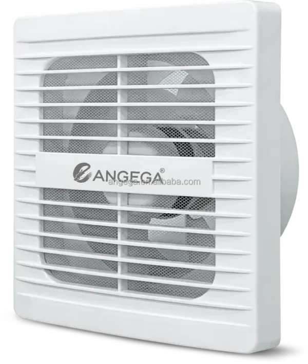 White Window-mounted Exhaust Fan, ANGEGA, VF-E4-3/6/8, Plastic