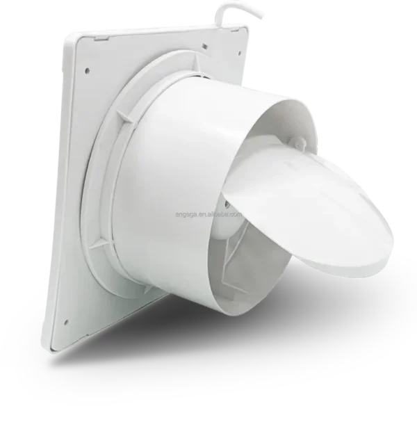 White Window-mounted Exhaust Fan, ANGEGA, VF-E4-3/6/8, Plastic - view 2