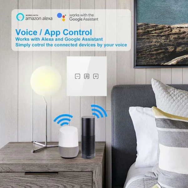 Wifi Smart Fan, 1800w, Plastic - view 2