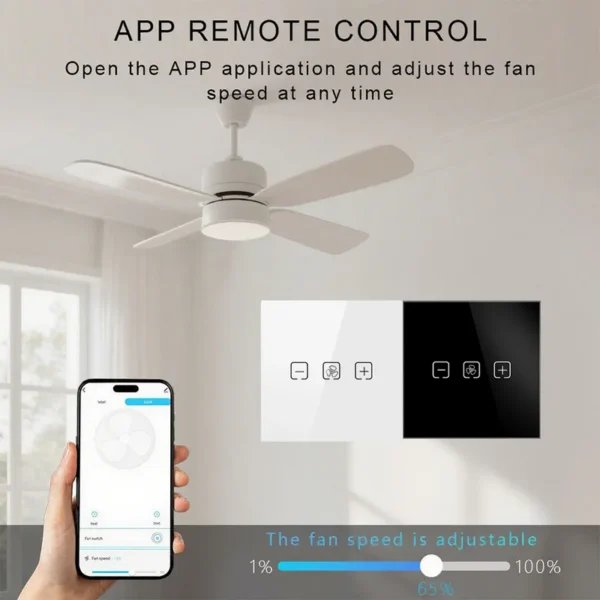 Wifi Smart Fan, 1800w, Plastic - view 3