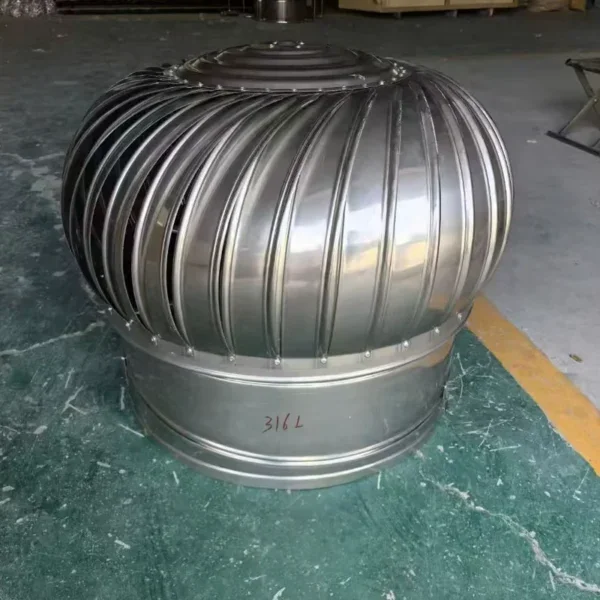 Wind Driven Roof Fan, 500mm, Stainless Steel, 100-1200mm