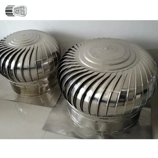 Wind Driven Roof Fan, 500mm, Stainless Steel, 100-1200mm - view 6