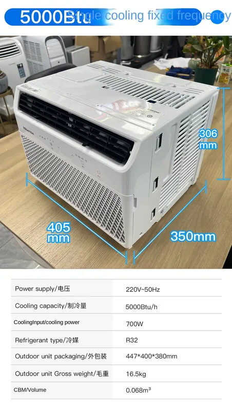 Window Air Conditioner, 1/1.5/2HP, 5000Btu, AC - view 6