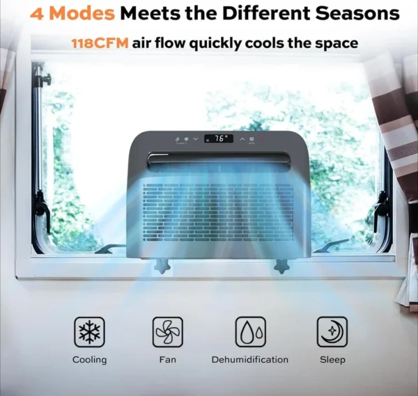 Window Air Conditioner, 6500, BTU, 120Sq.ft, 4-in-1 - view 6