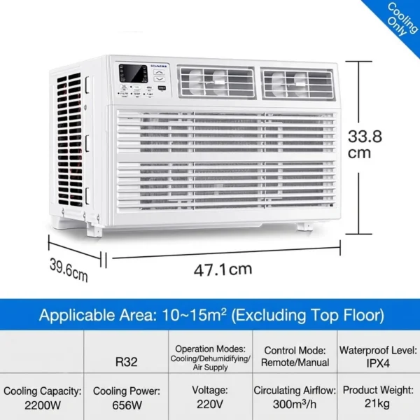Window Air Conditioner, 7000BTU, Electric - view 6