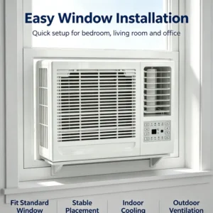 Window Air Conditioner, 9000BTU, Electric