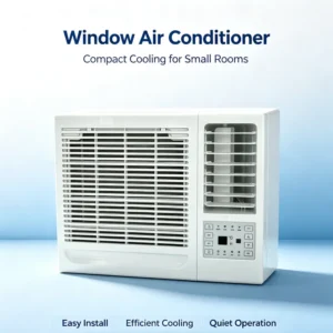 Window Air Conditioner, 9000BTU, Plastic