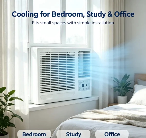 Window Air Conditioner, 9000BTU, Plastic - view 2