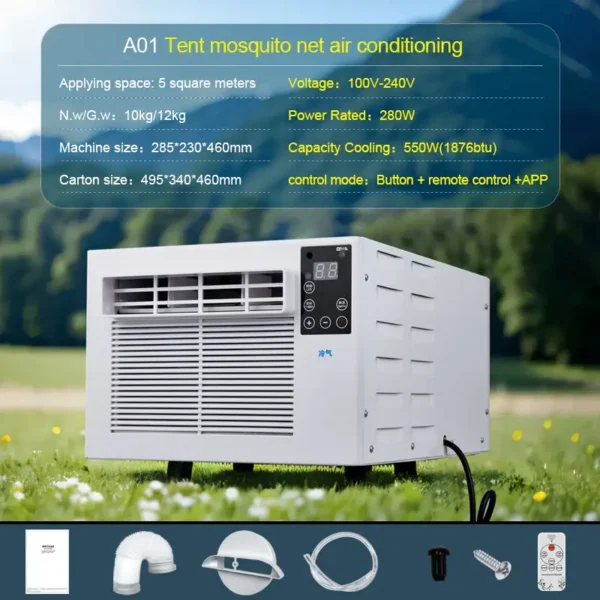 Window Air Conditioner, Portable, 1900BTU, R290 - view 2