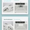 Window Air Conditioner, Portable, 3400BTU, Battery - view 3