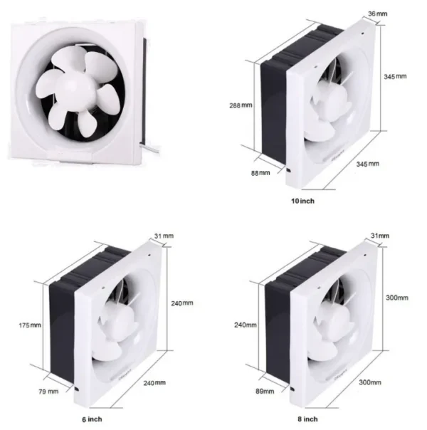 Window Mount Air Extractor, 110V, 25 - view 2