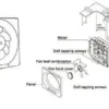 Window Mount Air Extractor, 110V, 25 - view 5