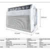 Window Mounted Air Conditioner, 220V, Electric - view 5