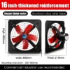 Window Mounted Axial Fan, Steel, 220-240V, Copper, 1400 - view 2