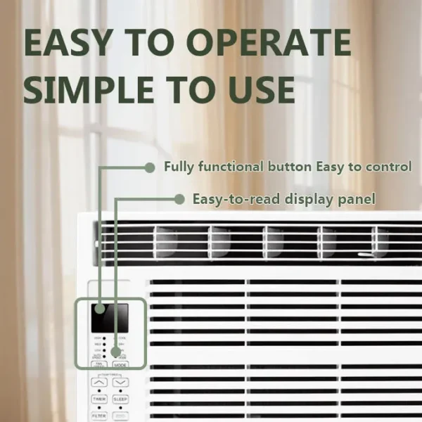Window Type Air Conditioner, 60Hz, R-410A - view 3