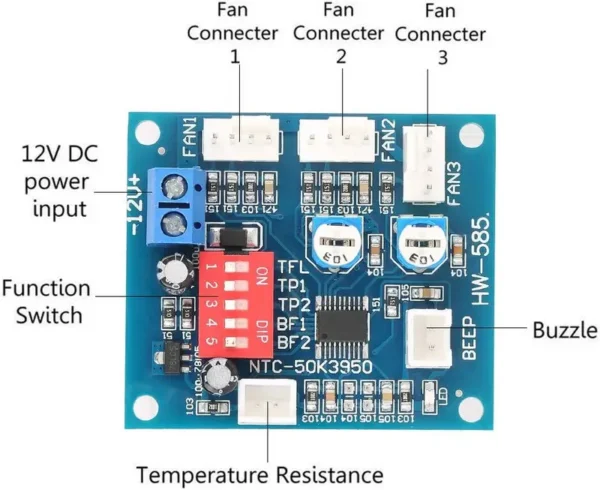 With Sensor Speed Controller, PWM, 4-Wire, 12V - view 2