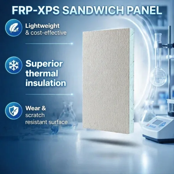 Xps Foam Sandwich Panel, GRP, FRP, Wall, Roof