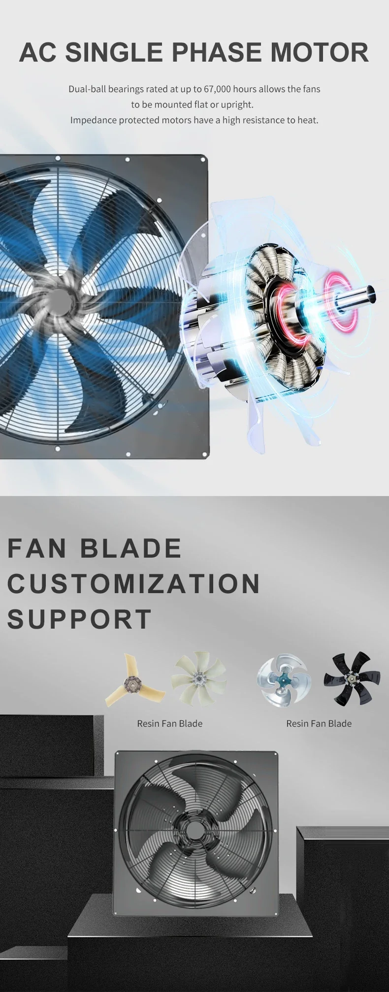 Axial Flow Fan, SANXIN, 380V, Aluminium - detail 16