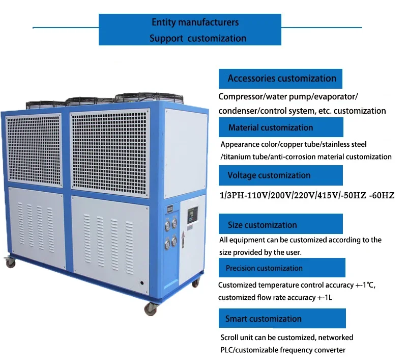 Air-cooled Chiller, 15kw, 3N-380V, 7.5kw(10.06hp) - detail 2