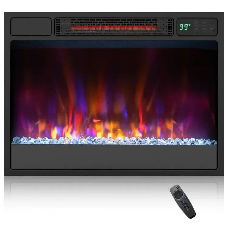 Electric Fireplace, 1500W, Metal - detail 2
