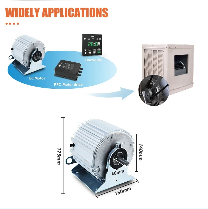 Water Cooled Air Conditioner, WCE-01, 1/2HP, 175-220V, 1500RPM - detail 14
