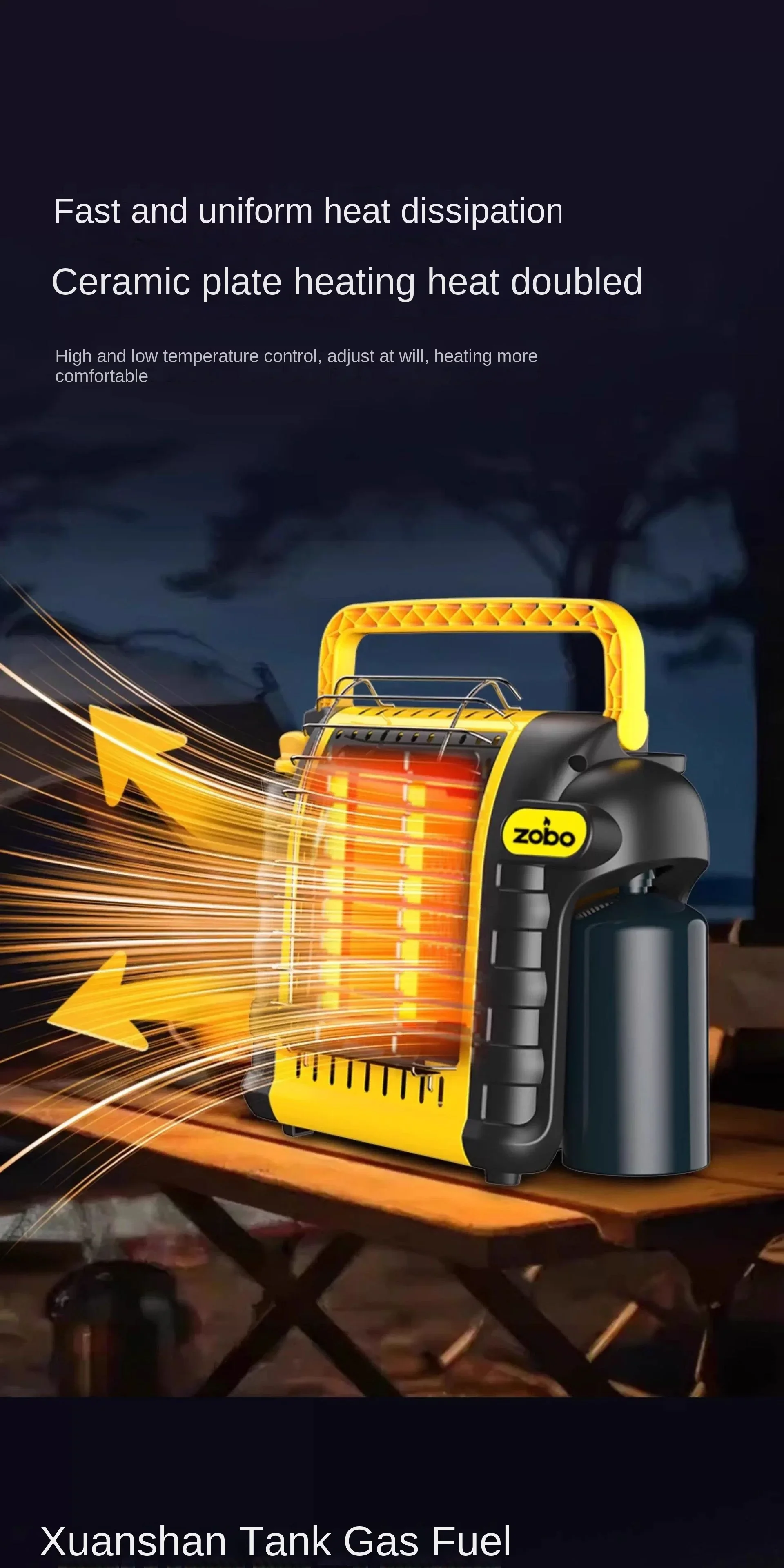 Propane Outdoor Heater, Portable, LPG - detail 12