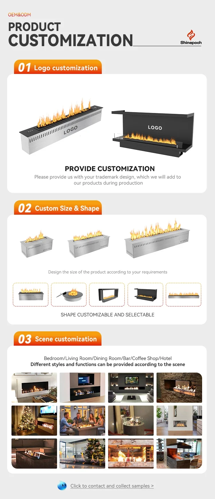 Vapor Steam Mist Fireplace, Steel, 1250mm, 3D - detail 24