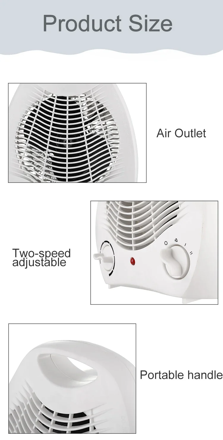 Portable Oil Heater, 1000W/2000W, Plastic - detail 4