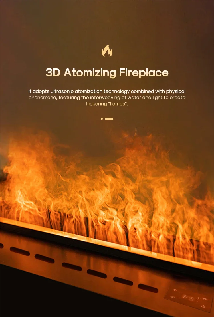 Electric Fireplace, 70-300cm, LED - detail 2