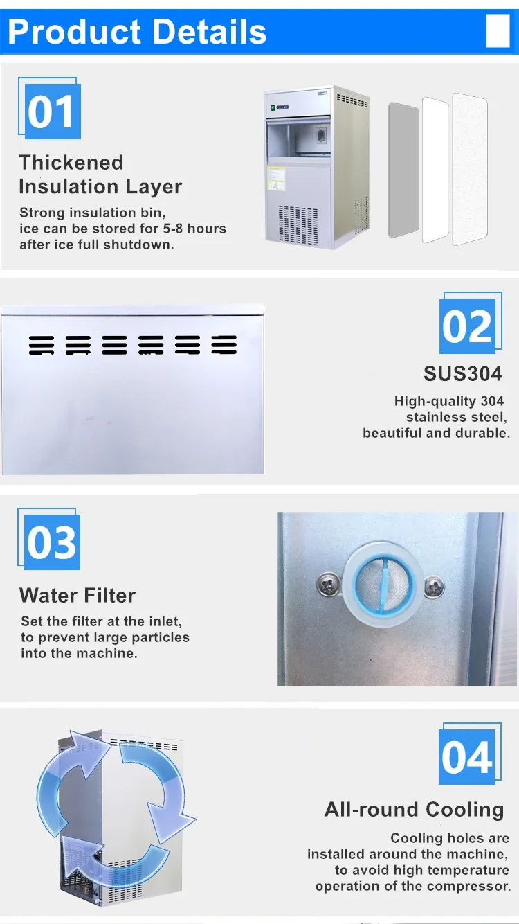 Ice Machine, 50Kgs, IMS-50 - detail 6