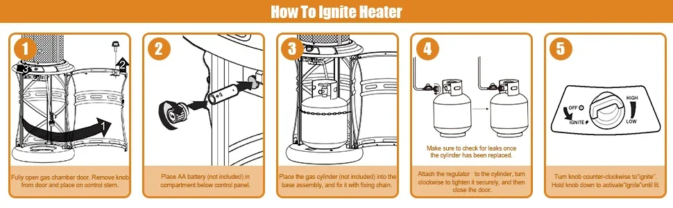 Patio Heater, Stainless, Steel, Portable - detail 30