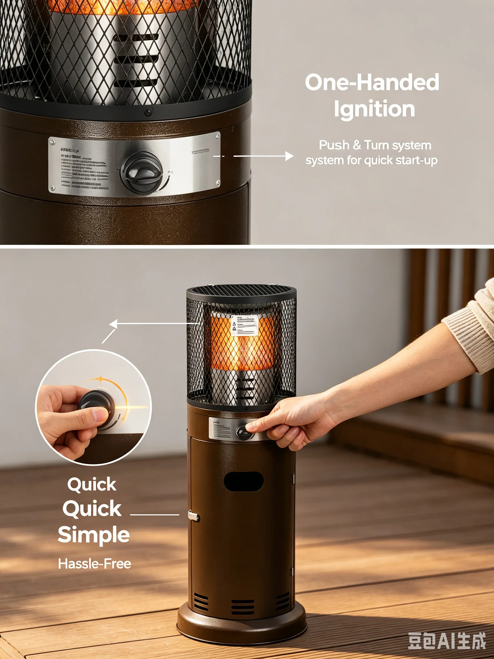 Lpg Patio Heater, 7.3KW, 24900BTU, Stainless Steel - detail 20