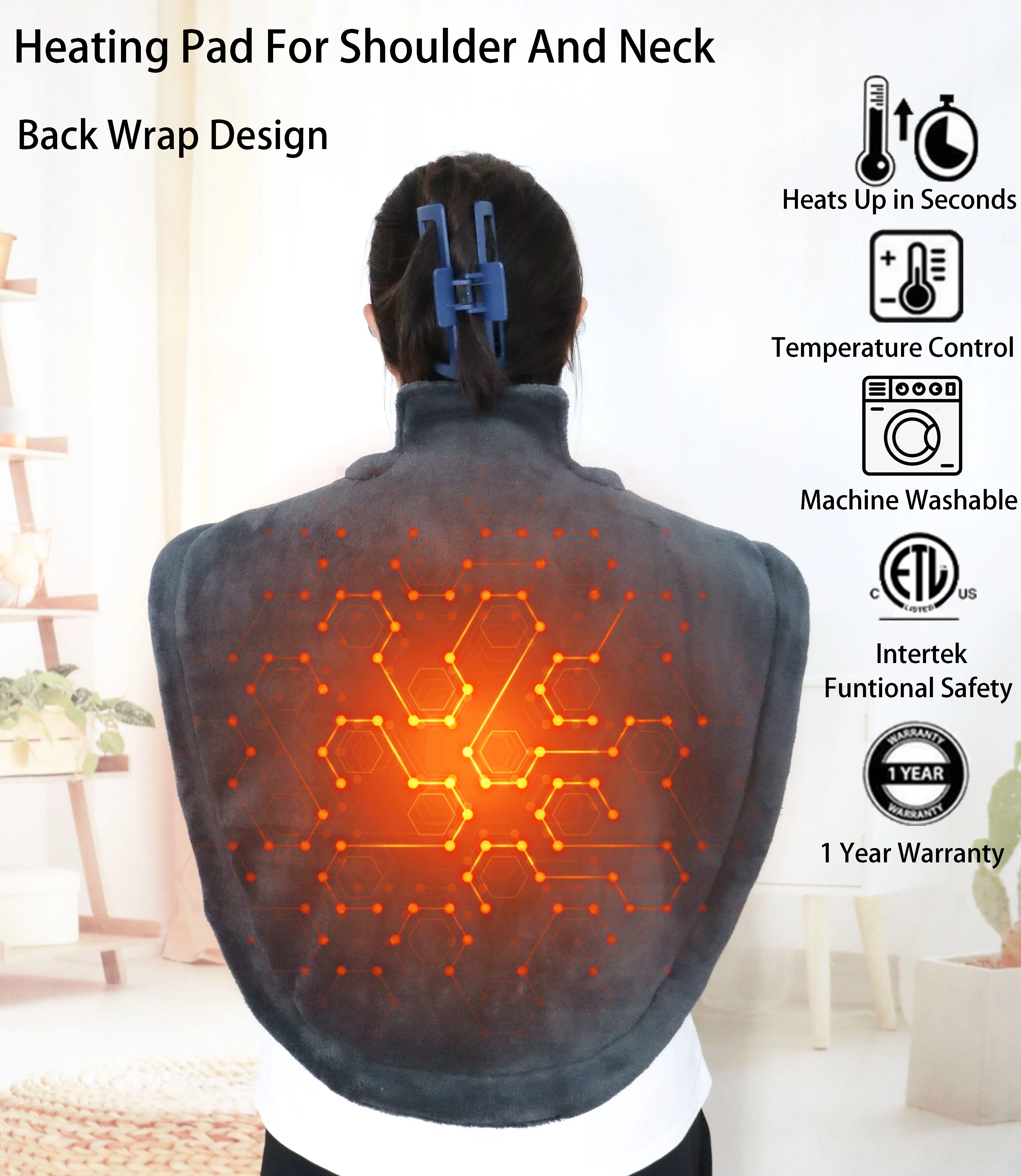 Electric Heated Blankets, 230V, 120V, 80 W(0.11hp) - detail 2