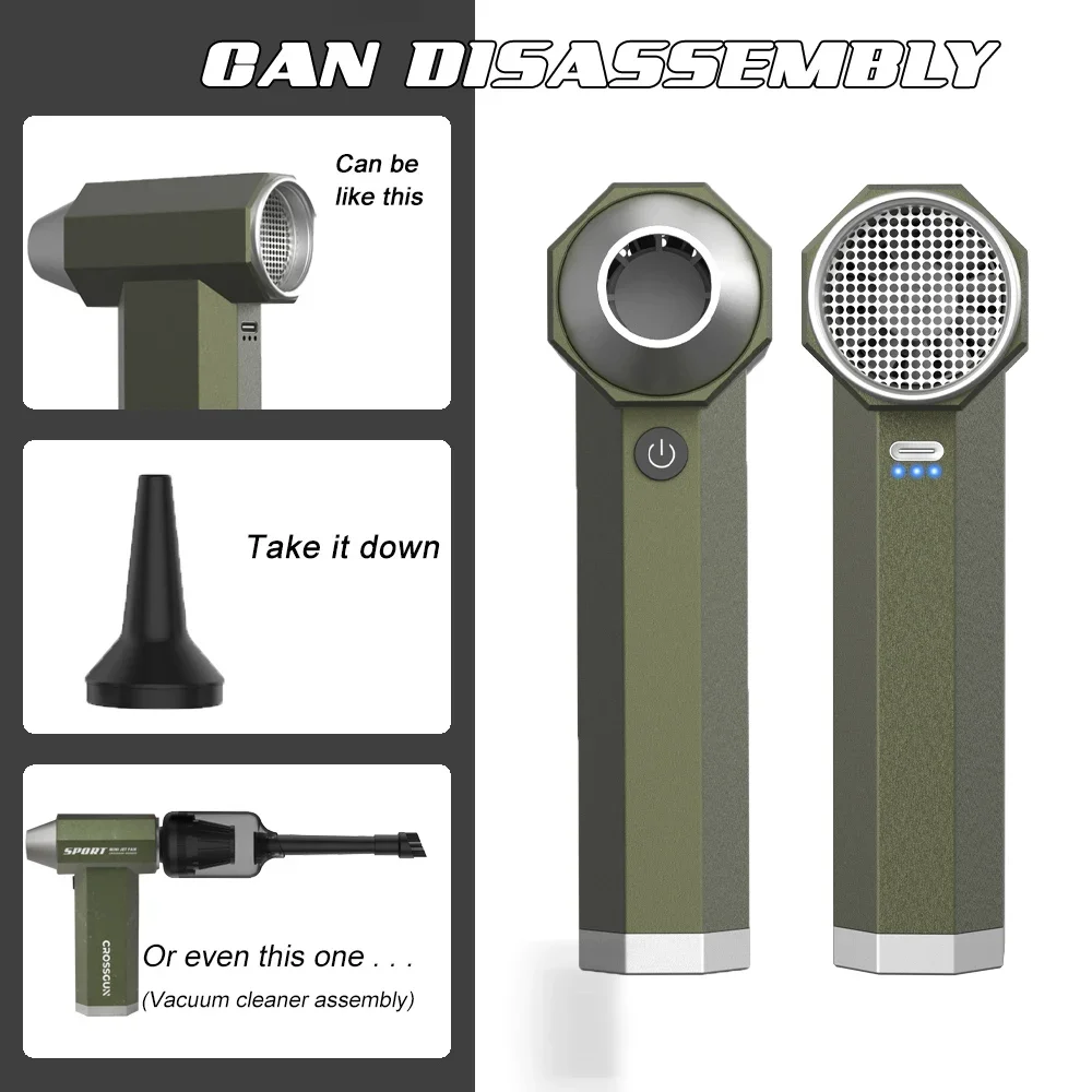 Mini Turbine Jet Fan, X4, Aluminum, 1200000RPM - detail 16