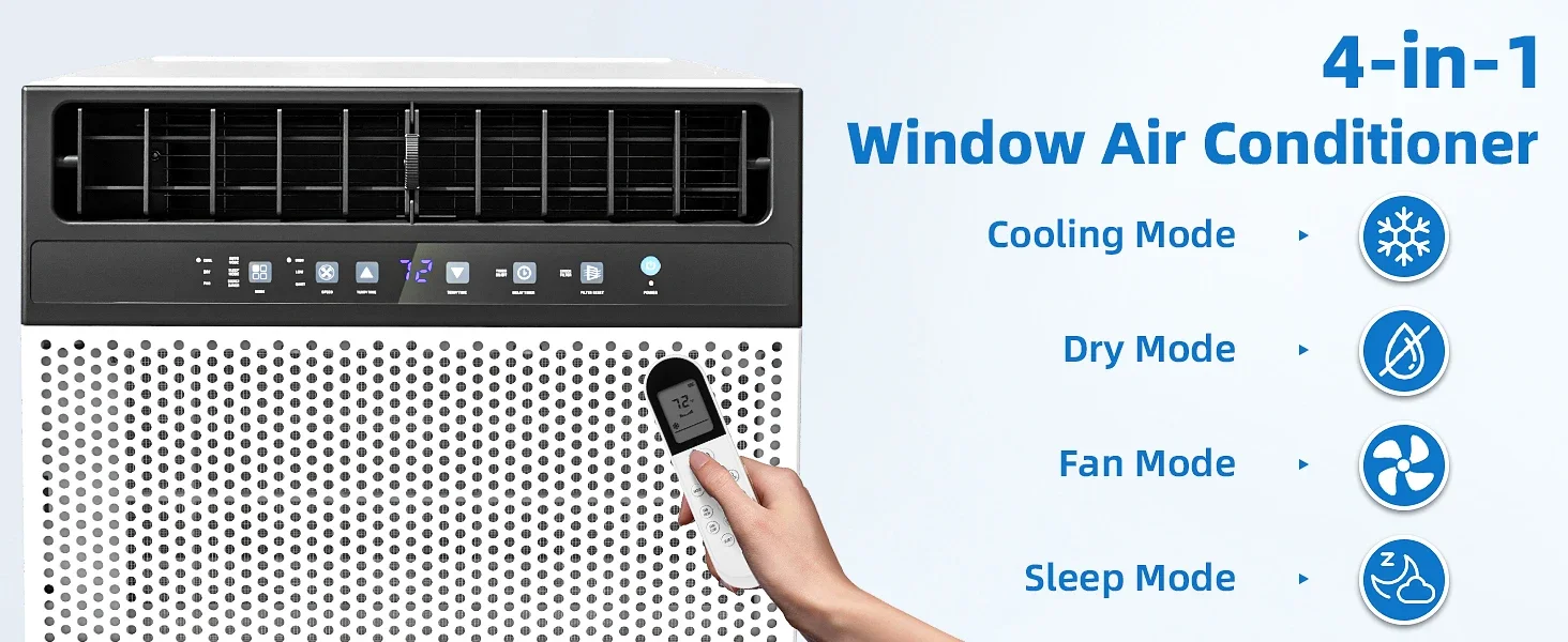 Window Air Conditioner, WIFI, 6000BTU, 8000BTU, 10000BTU - detail 6