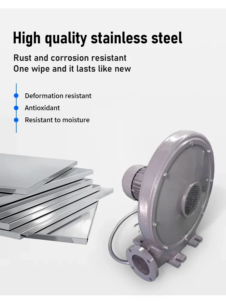 Industrial Centrifugal Air Blower, 220 V, Stainless Steel - detail 8