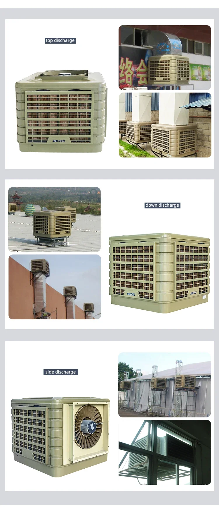 Industrial Desert Air Cooler, JHCOOL, 18000, M3/h, Inverter - detail 8