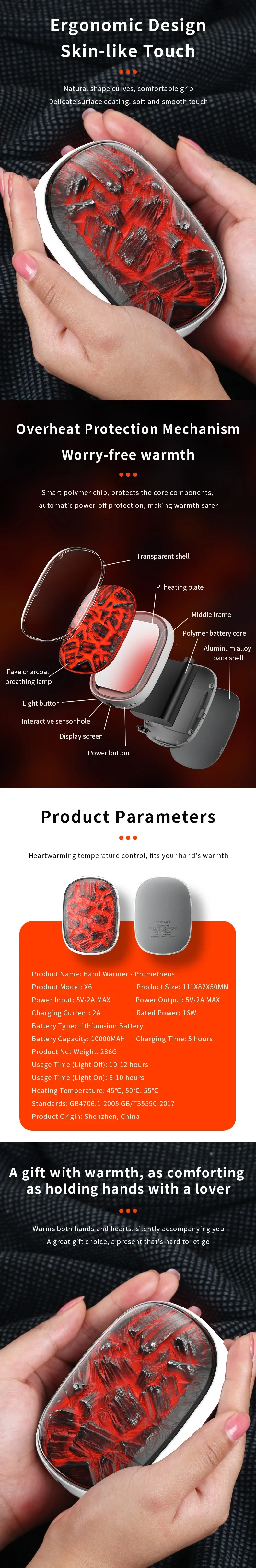 Hand Warmer, 10000Mah, Portable - detail 6