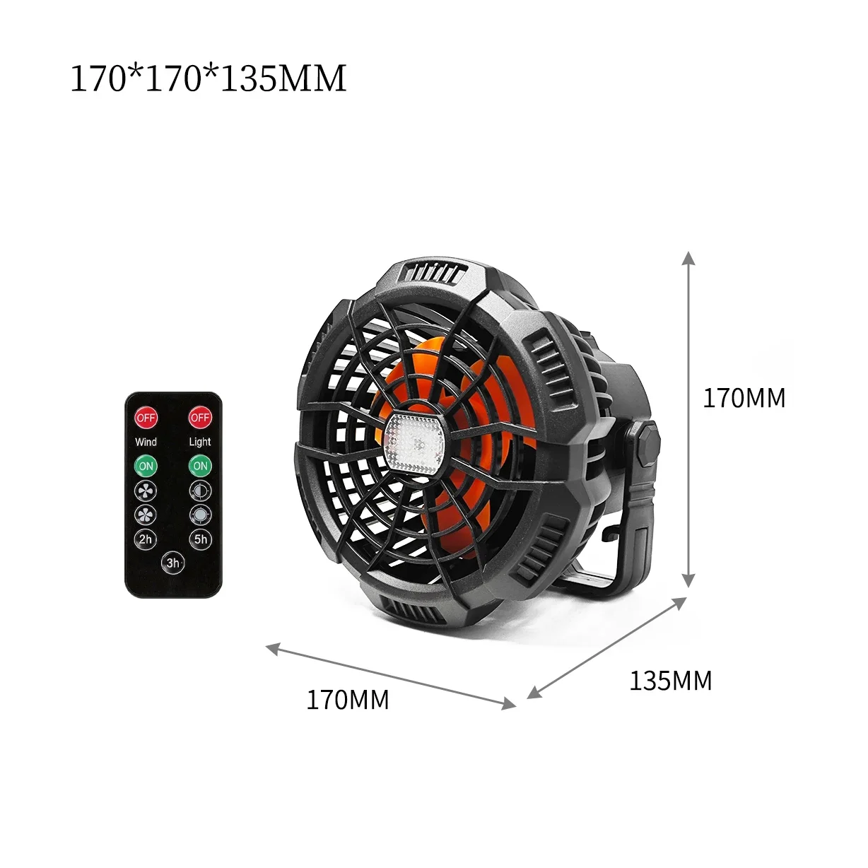 Portable Outdoor Camping Fan, 5 V, Battery - detail 8