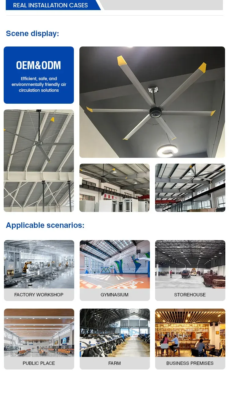 Ceiling Fan, HVLS, 220 V, Electric - detail 28