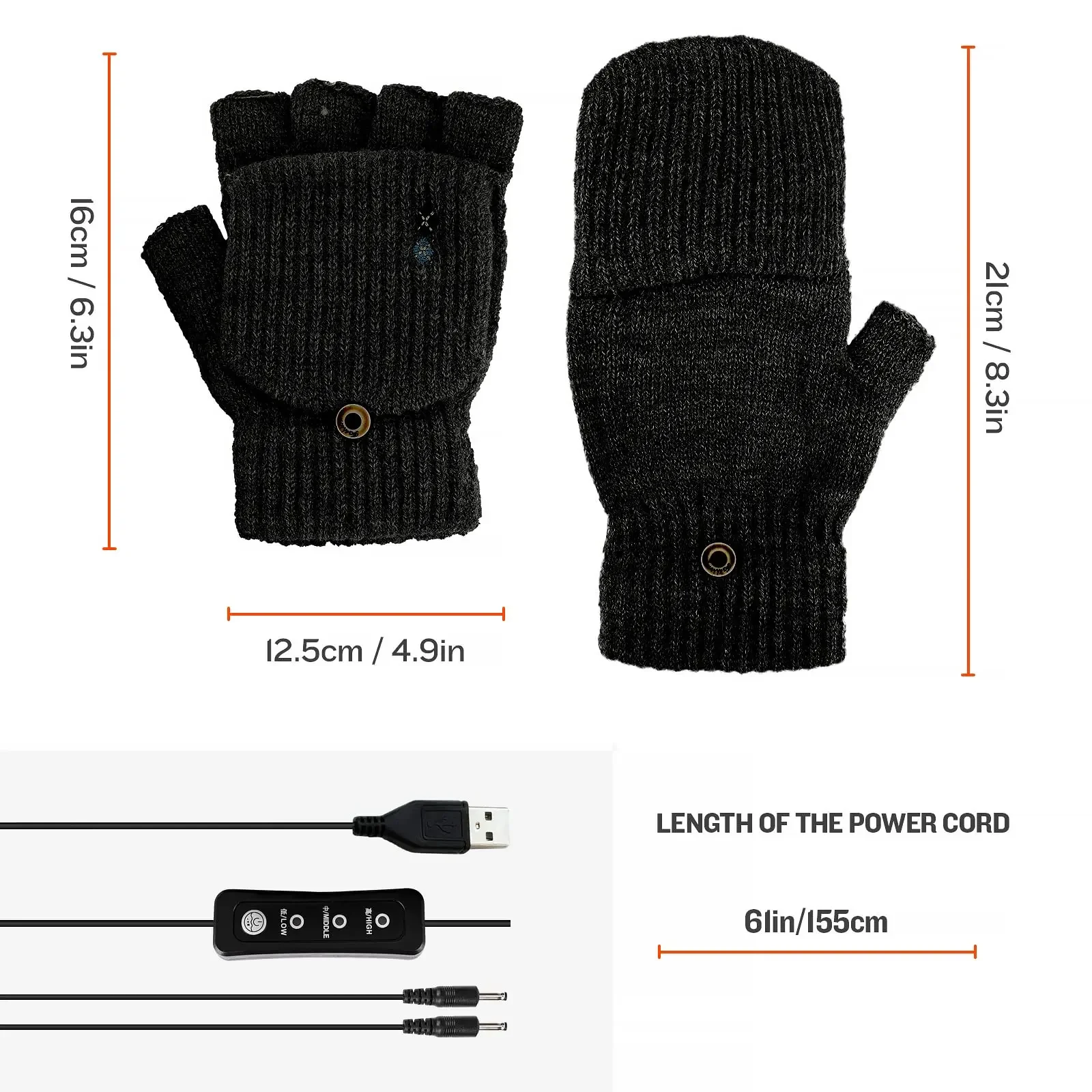 Hand Warmer, USB, yarn - detail 10