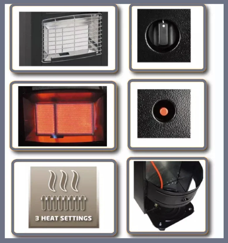 Ptc Gas Heater, Powder Coated Steel - detail 20