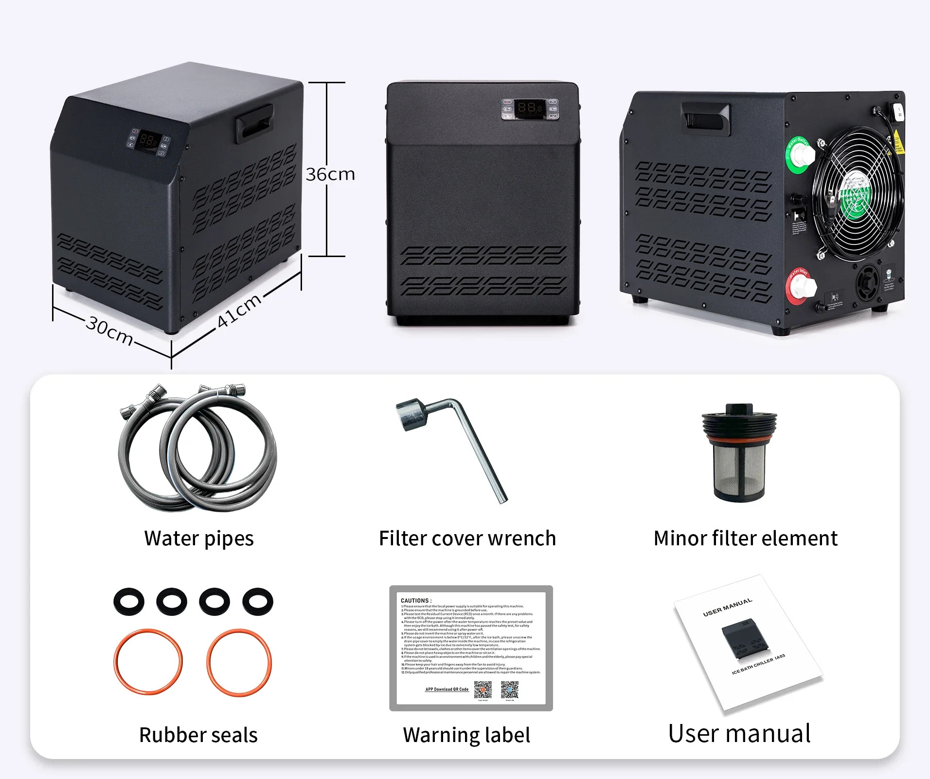 Ice Bath Water Chiller, 220 V, 500 W - detail 6